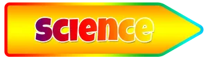 Colorful Science Arrow Sign