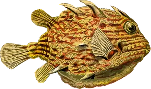 Colorful Scorpionfish Illustration