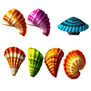 Colorful Sea Shells Png Aii75 PNG image