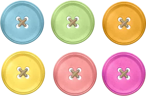 Colorful Sewing Buttons Collection