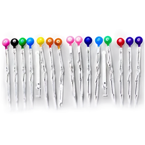 Colorful Sewing Pins Png 97 PNG image