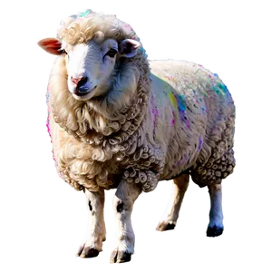 Colorful Sheep PNG 05232024