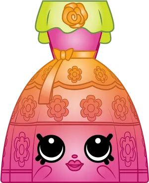 Colorful Shopkins Character PNG image