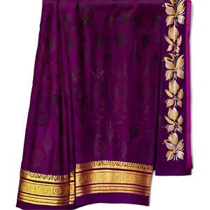 Colorful Silk Saree PNG 06242024