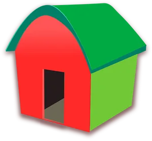 Colorful Simple Cartoon House PNG image