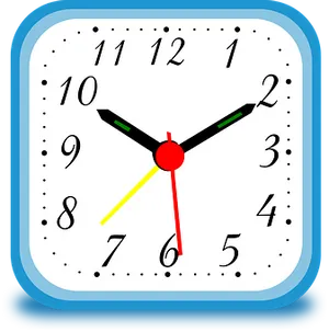 Colorful Simple Clock Face