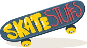 Colorful Skateboard Graphic