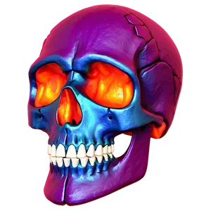 Colorful Skull Face Artwork PNG Ess88 PNG