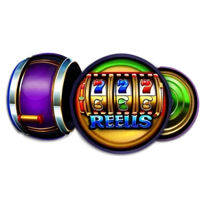 Colorful Slot Machine Reels PNG