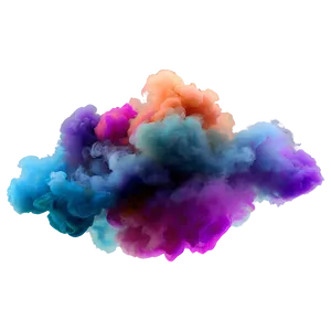 Colorful Smoke Cloud Texture Png 06132024 PNG image