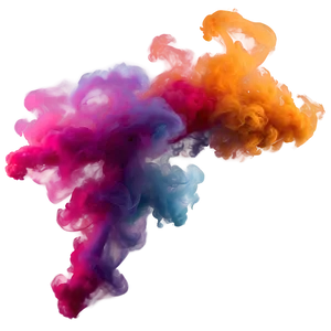 Colorful Smoke Swirls PNG Cqi PNG