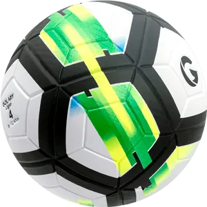 Colorful Soccer Ball Design PNG