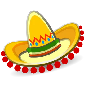 Colorful Sombrero Clipart PNG