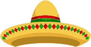 Colorful Sombrero Vector Illustration PNG image