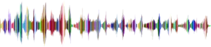 Colorful Soundwave Visualization PNG image