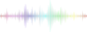 Colorful Soundwave Visualization PNG image