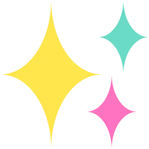 Colorful Sparkle Emoji Illustration PNG image