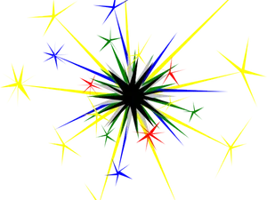 Colorful Sparkle Explosion PNG image