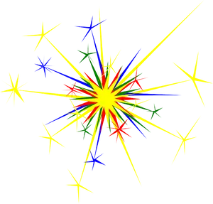 Colorful Sparkle Explosion PNG image