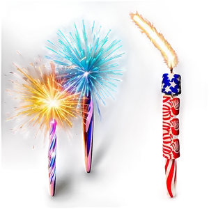 Colorful Sparklers Display Png 72 PNG image