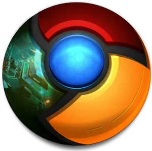 Colorful Spherical Icon Design PNG image