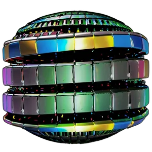 Colorful Spherical Puzzle3 D Render PNG