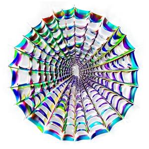 Colorful Spider Web Artwork PNG image