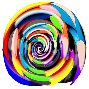 Colorful Spiral Drawing PNG Dqy6