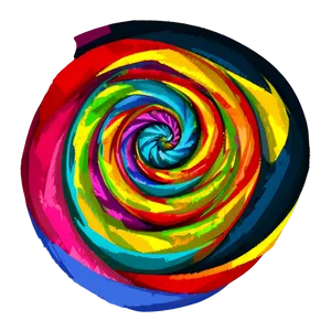 Colorful Spiral Drawing PNG Oco72