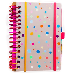 Colorful Spiral Notebook Png Vww PNG image