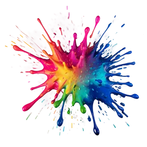 Colorful Splash Effect Png 64 PNG image