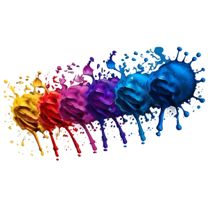 Colorful Spray Paint PNG Pol7