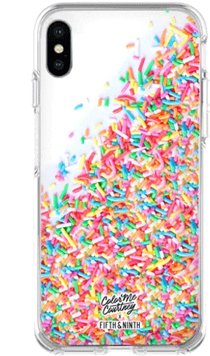 Colorful Sprinkles Phone Case PNG image