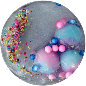 Colorful Sprinklesand Glitteron Candy Treats PNG image
