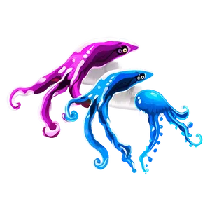 Colorful Squid Drawing Png 24 PNG image