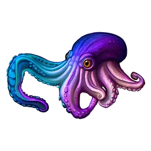 Colorful Squid Drawing Png Lrl PNG image