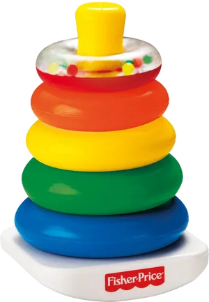 Colorful Stacking Rings Toy Fisher Price PNG image