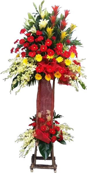 Colorful Standing Flower Arrangement