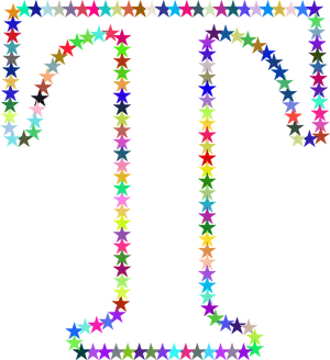 Colorful Star Archway PNG image
