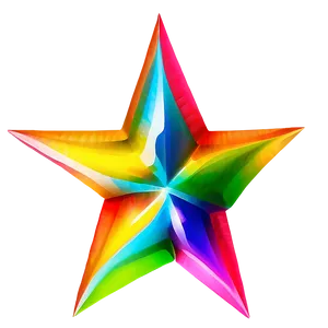 Colorful Star Cute Png 2 PNG image