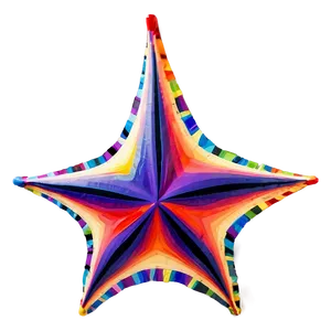 Colorful Star Pattern Png 06132024 PNG image