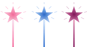 Colorful Star Wands