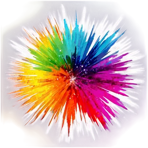Colorful Stardust Burst PNG 06272024