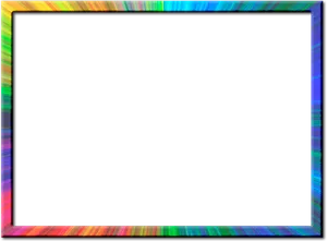 Colorful Static Border Black Center