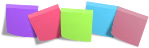 Colorful Sticky Notes Array PNG image