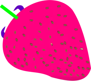 Colorful Strawberry Illustration