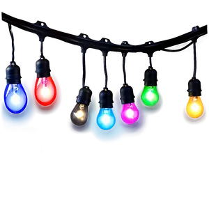 Colorful String Lights Png Vkh97 PNG image