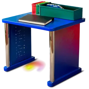 Colorful Student Desk PNG Ieb