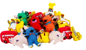 Colorful Stuffed Toys Collection