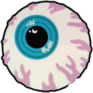 Colorful Stylized Eyeball Illustration PNG image